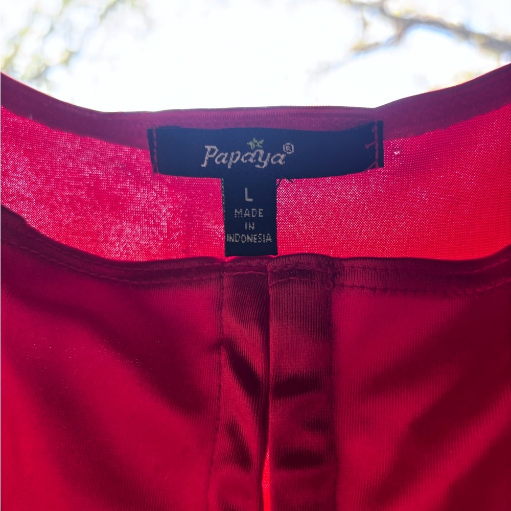 Papaya Red Blouse